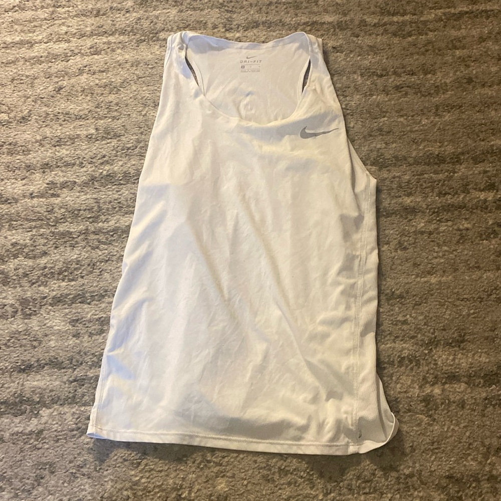 Nike white tank top, size medium